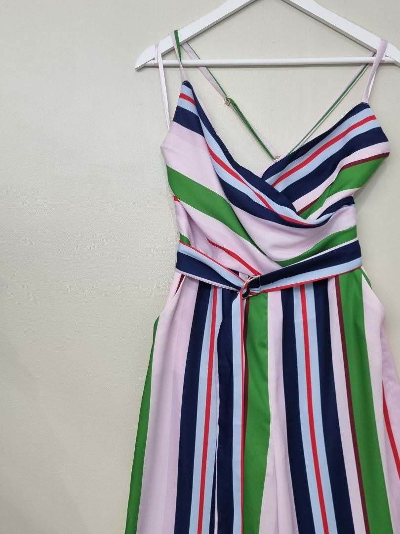 Ted Baker Multi Wide Leg Belted Jumpsuit - Size 12-14