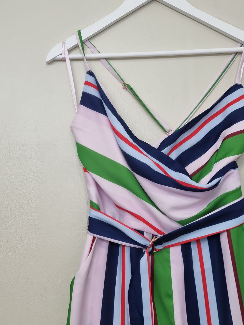 Ted Baker Multi Wide Leg Belted Jumpsuit - Size 12-14