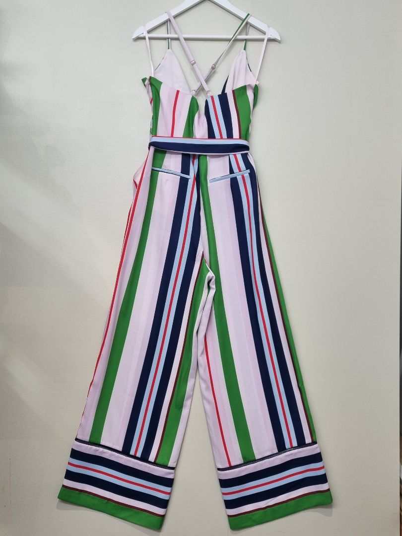 Ted Baker Multi Wide Leg Belted Jumpsuit - Size 12-14
