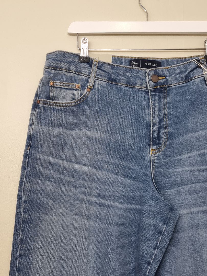 Boden Blue Wide Leg Low Rise Jeans - Size 14