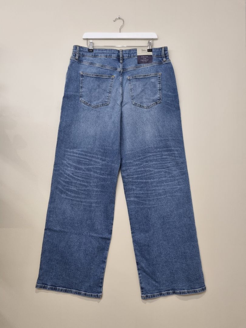 Boden Blue Wide Leg Low Rise Jeans - Size 14