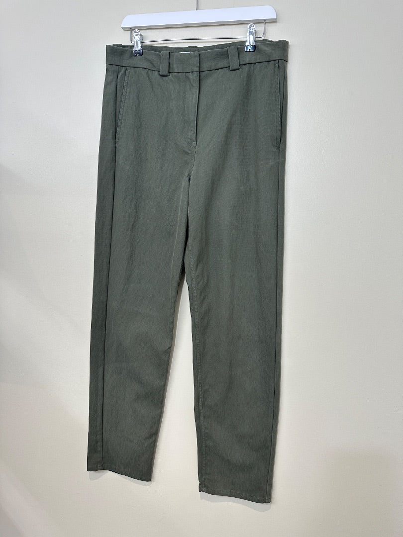 COS Khaki Green Tapered Leg Trousers - Size 12
