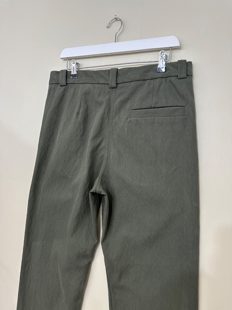 COS Khaki Green Tapered Leg Trousers - Size 12