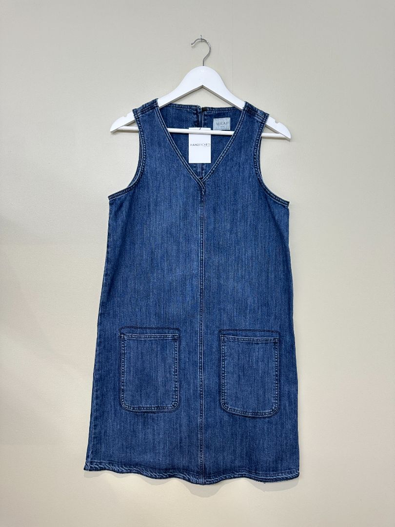 Wrap London Blue Denim Dress - Size 12