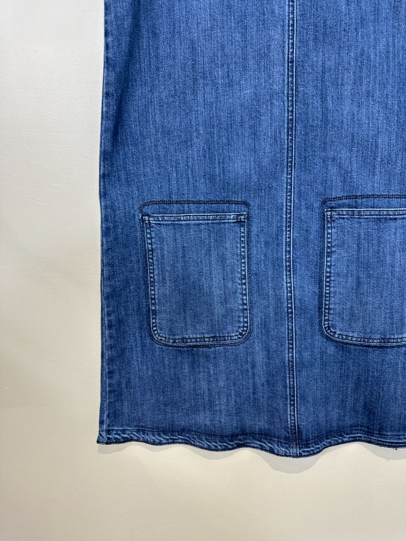 Wrap London Blue Denim Dress - Size 12