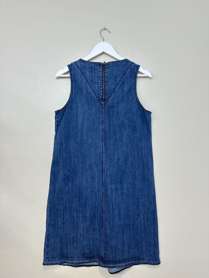Wrap London Blue Denim Dress - Size 12
