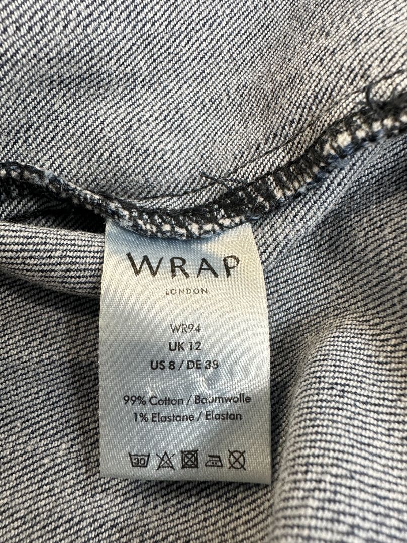 Wrap London Blue Denim Dress - Size 12