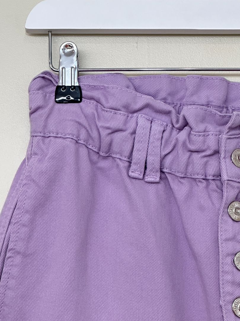 Zara Purple Paper Bag Waist Jeans - Size S