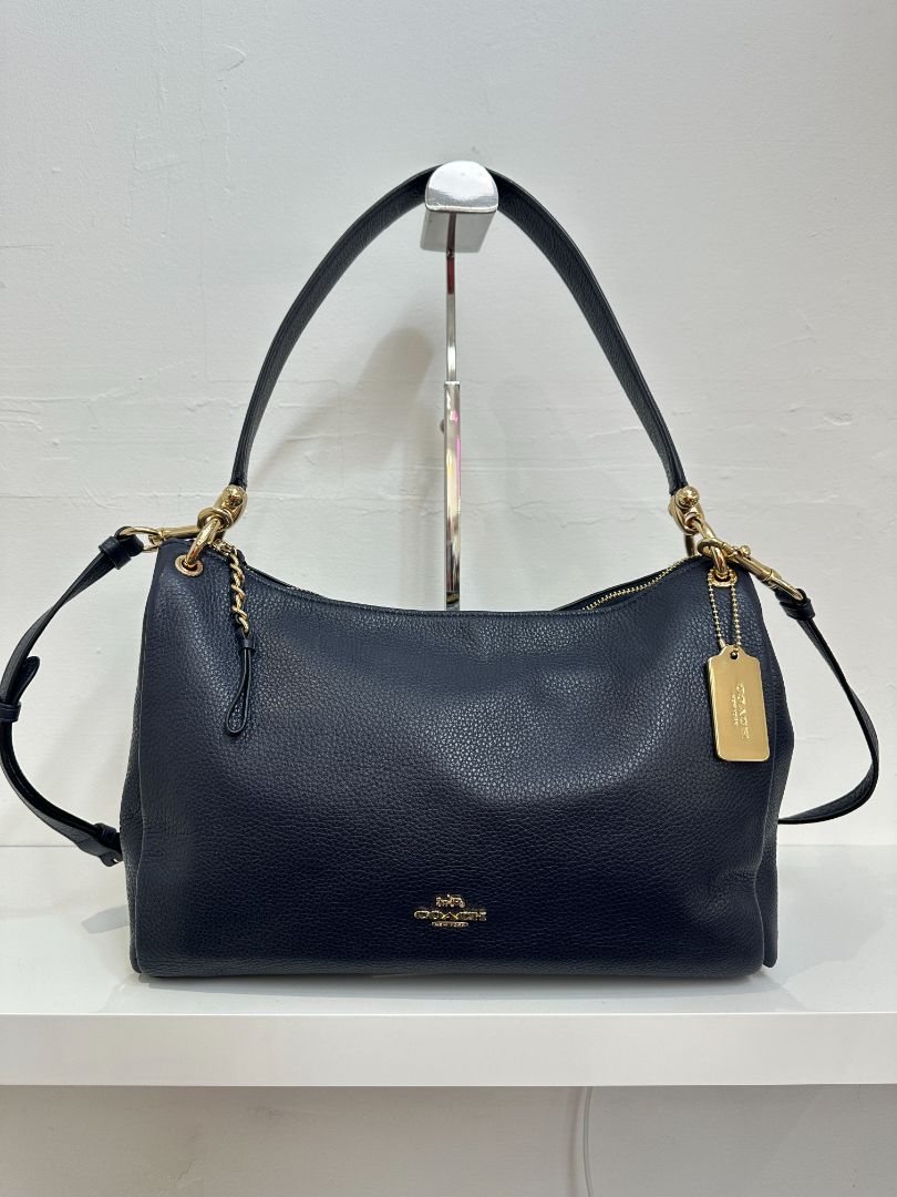 Coach Navy Clarkson Hobo Shoulder Bag