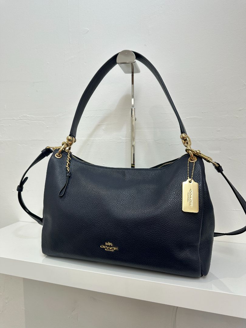 Coach Navy Clarkson Hobo Shoulder Bag