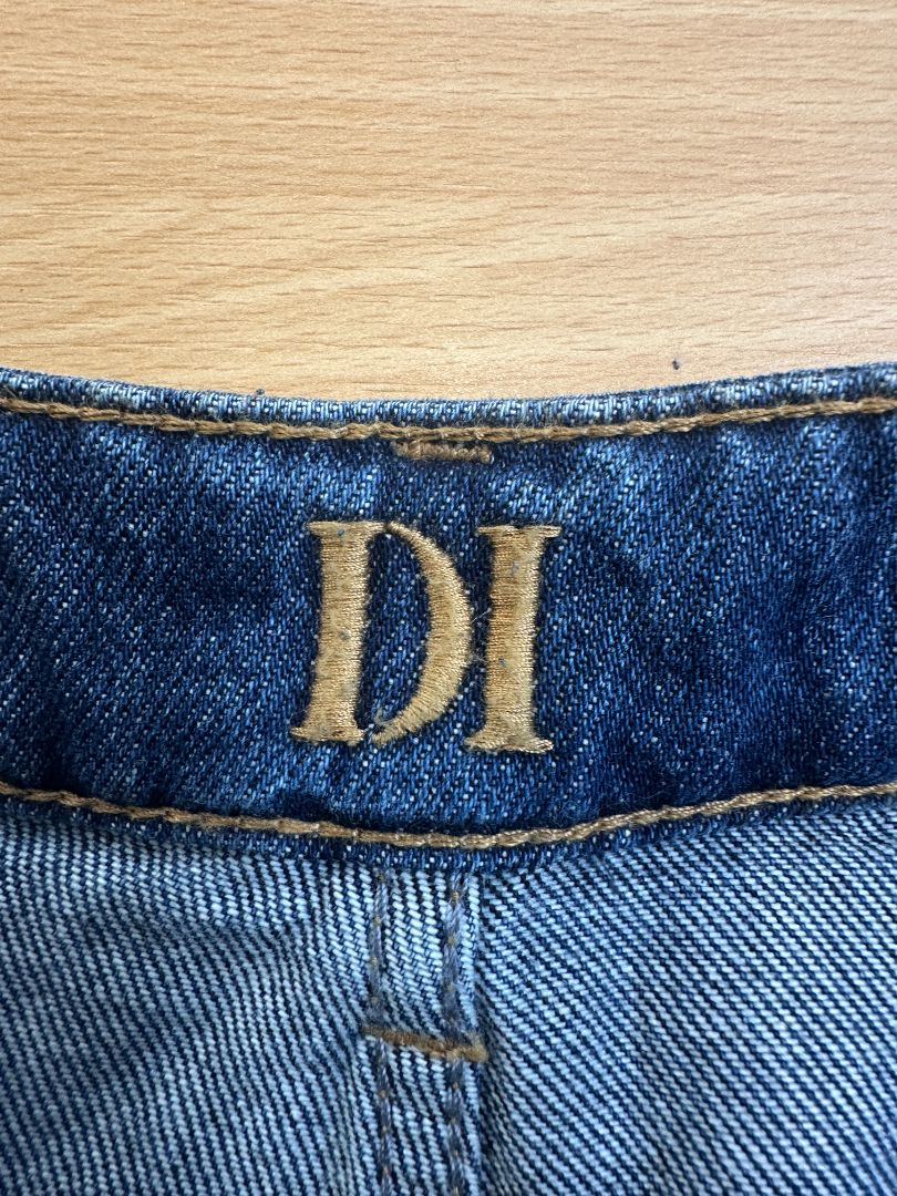 Donna IDA Blue Midi Denim Skirt - Size XL
