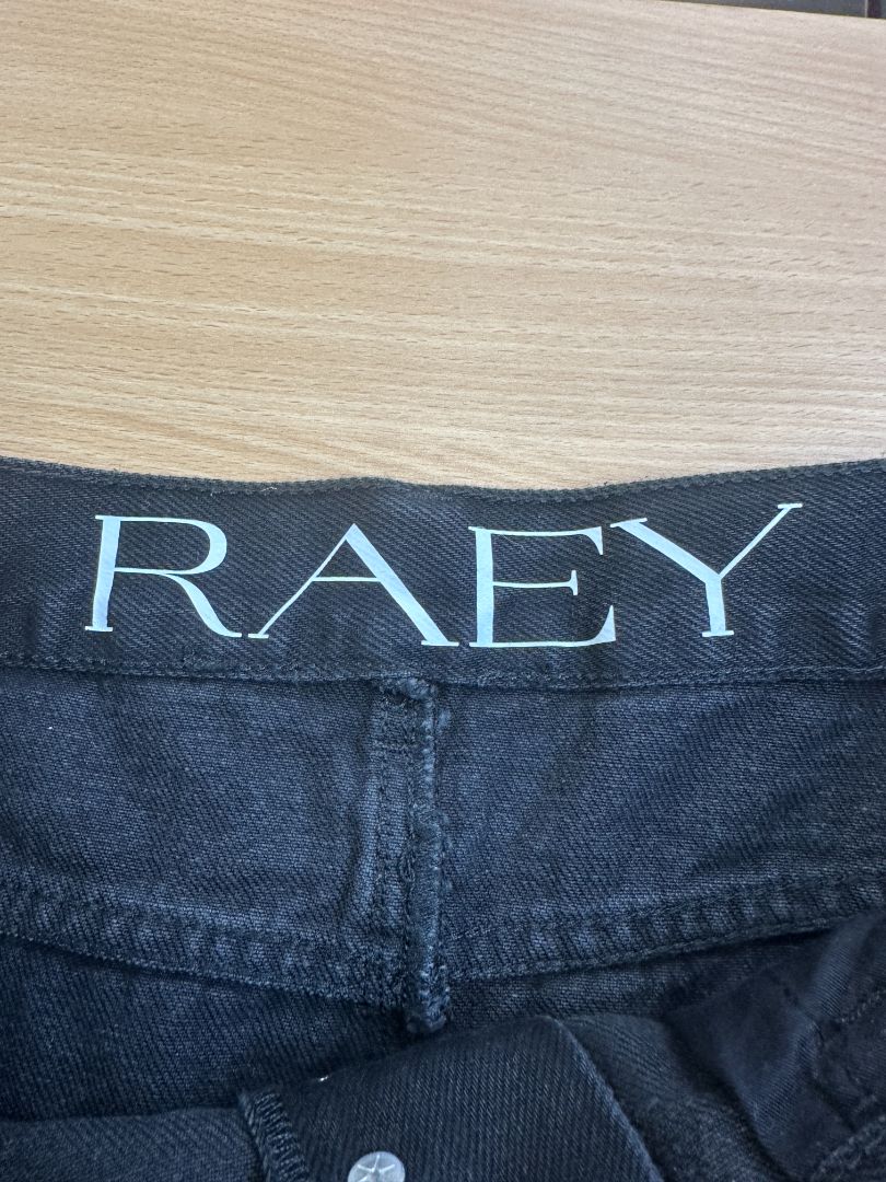 Raey Black Denim Midi Skirt - Size 10