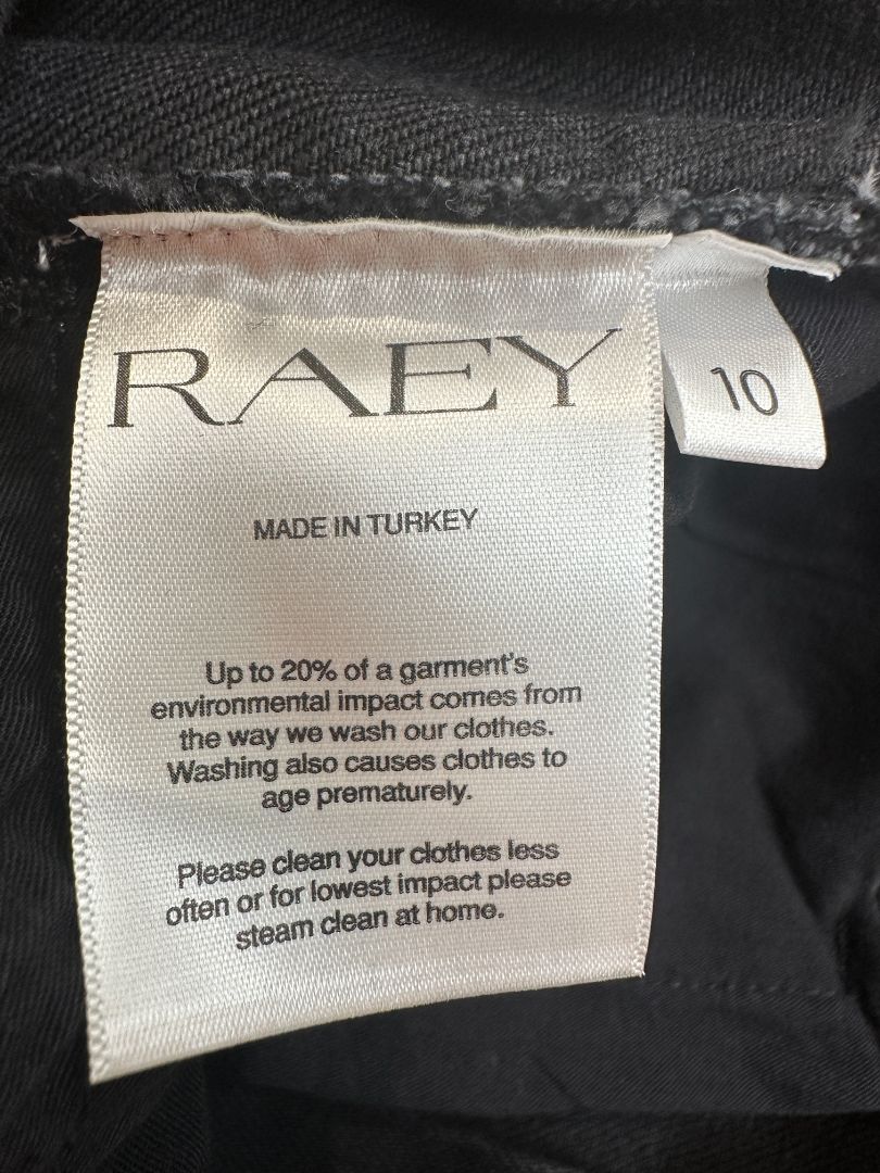 Raey Black Denim Midi Skirt - Size 10
