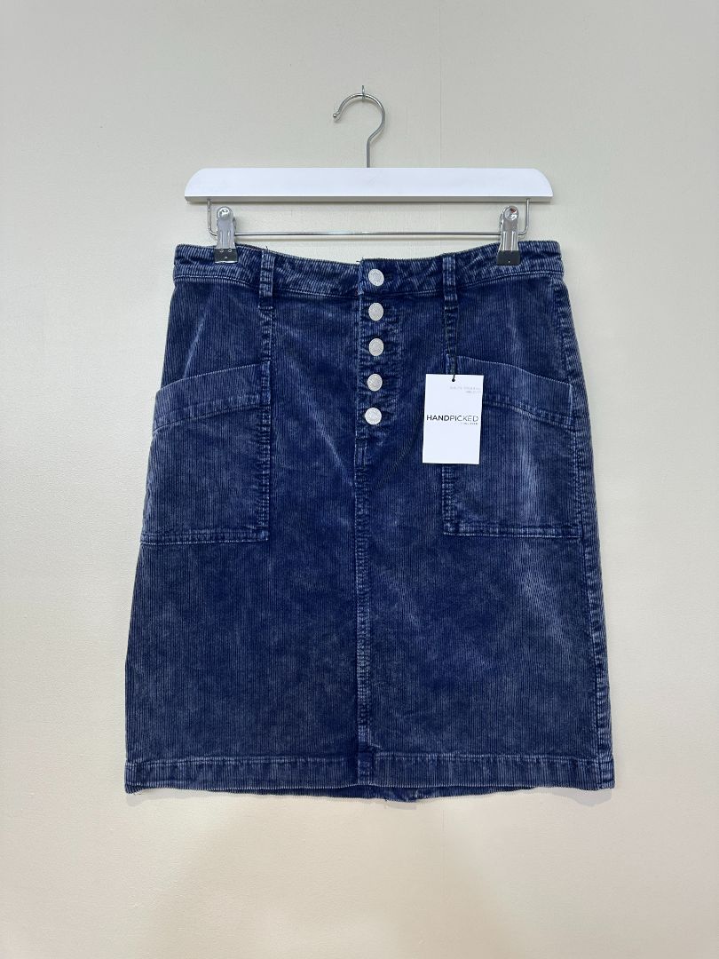 Pilcro Anthropologie Navy Cord Skirt - Size S