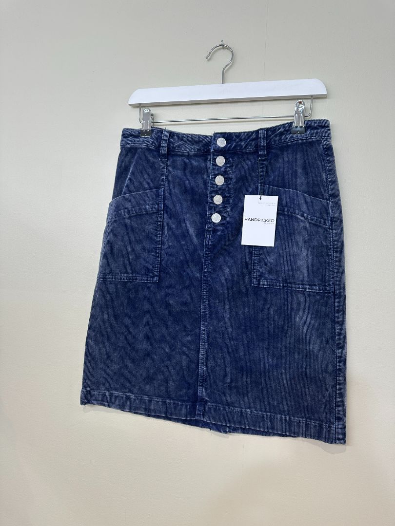 Pilcro Anthropologie Navy Cord Skirt - Size S