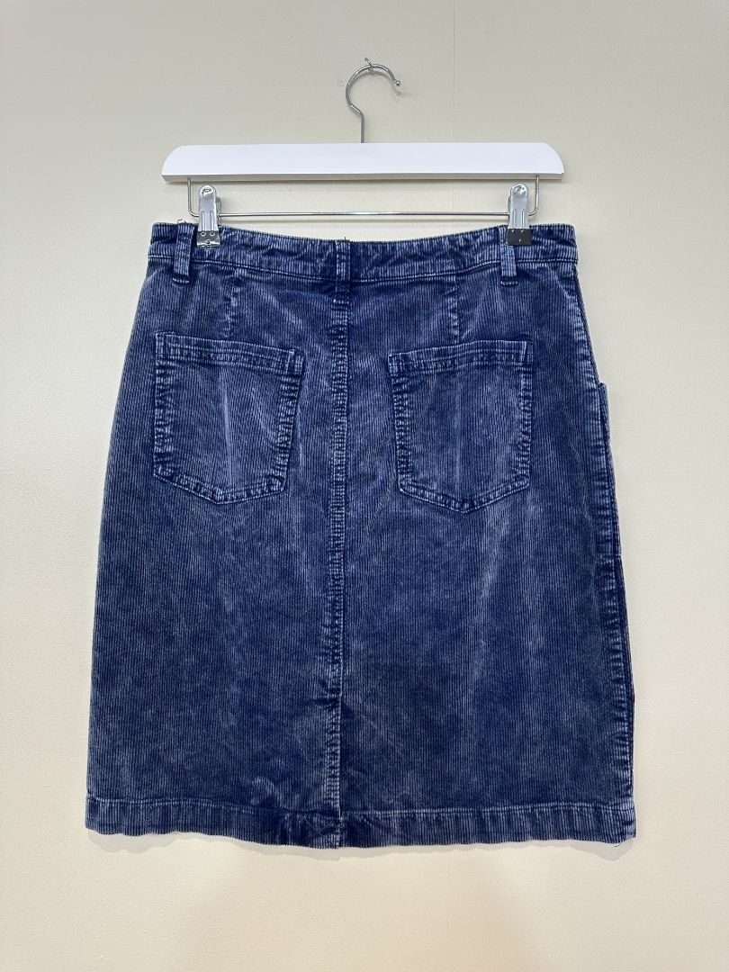 Pilcro Anthropologie Navy Cord Skirt - Size S