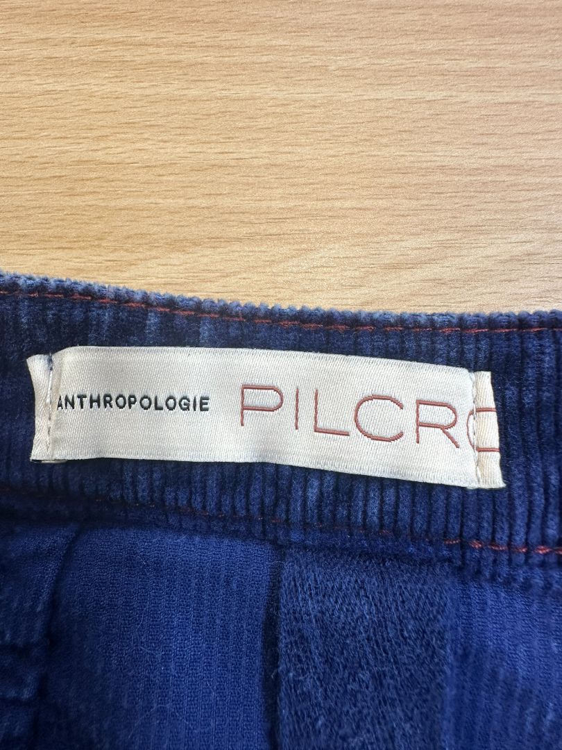 Pilcro Anthropologie Navy Cord Skirt - Size S