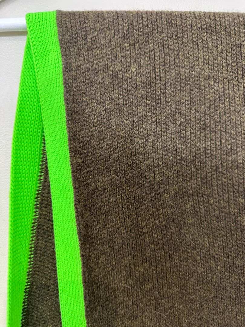 Hunter Khaki Green Moustache Suede Tote Bag & Scarf