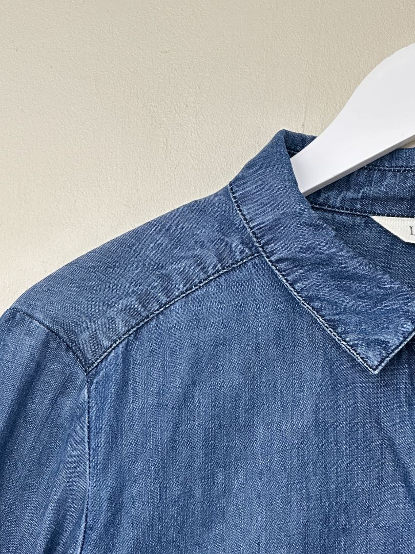 Lily & Me Blue Patsy Tencel Denim Shirt - Size 16