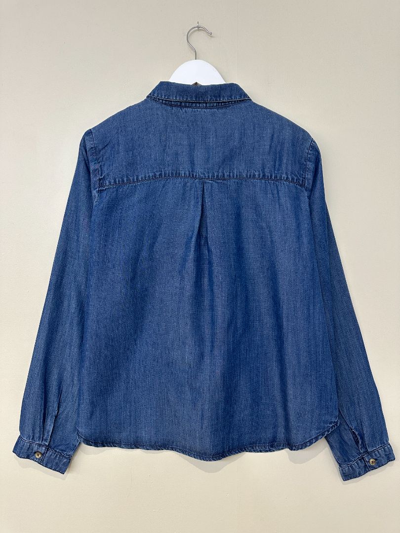 Lily & Me Blue Patsy Tencel Denim Shirt - Size 16