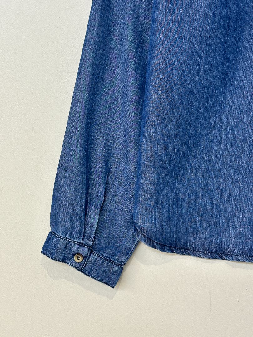 Lily & Me Blue Patsy Tencel Denim Shirt - Size 16