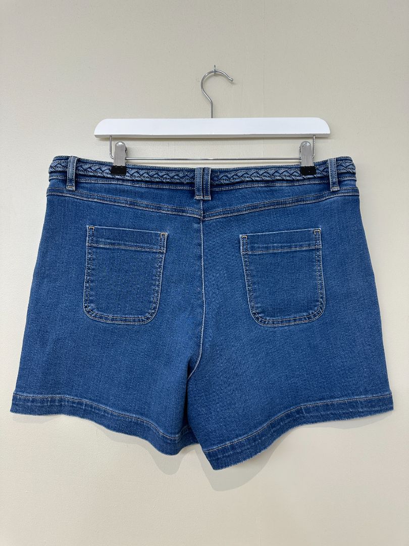 Monsoon Blue Denim Shorts - Size 16