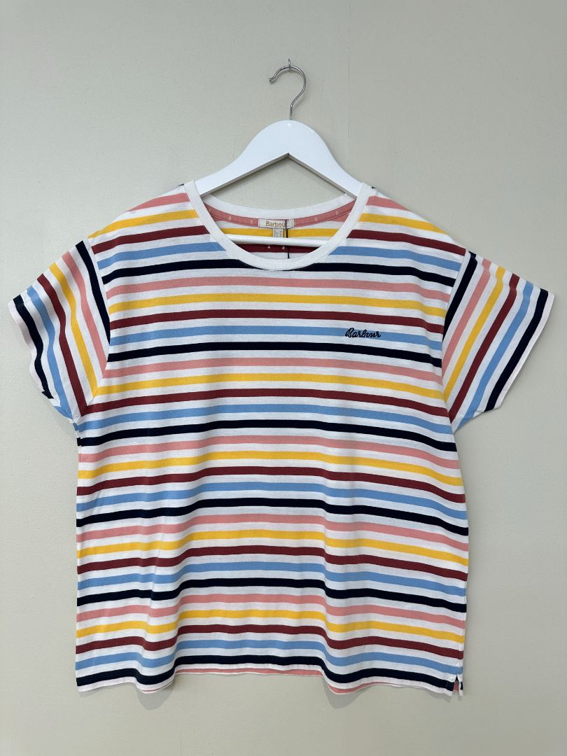 Barbour Multicoloured Saltwater Striped T-Shirt - Size 16