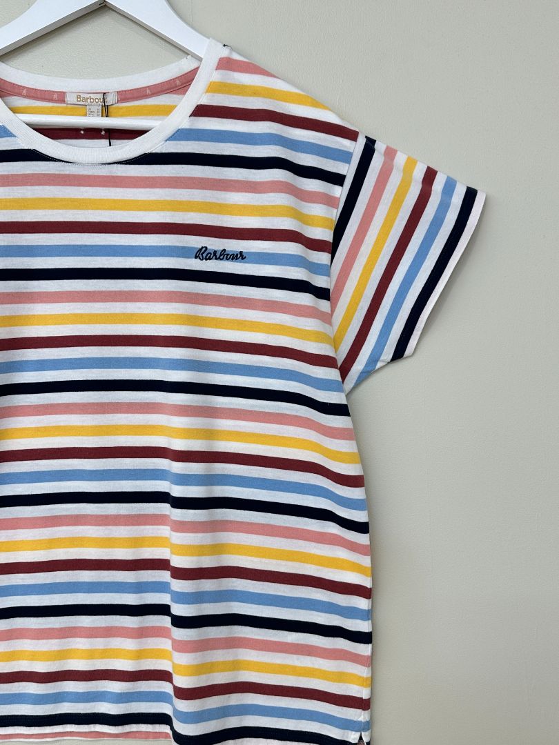 Barbour Multicoloured Saltwater Striped T-Shirt - Size 16