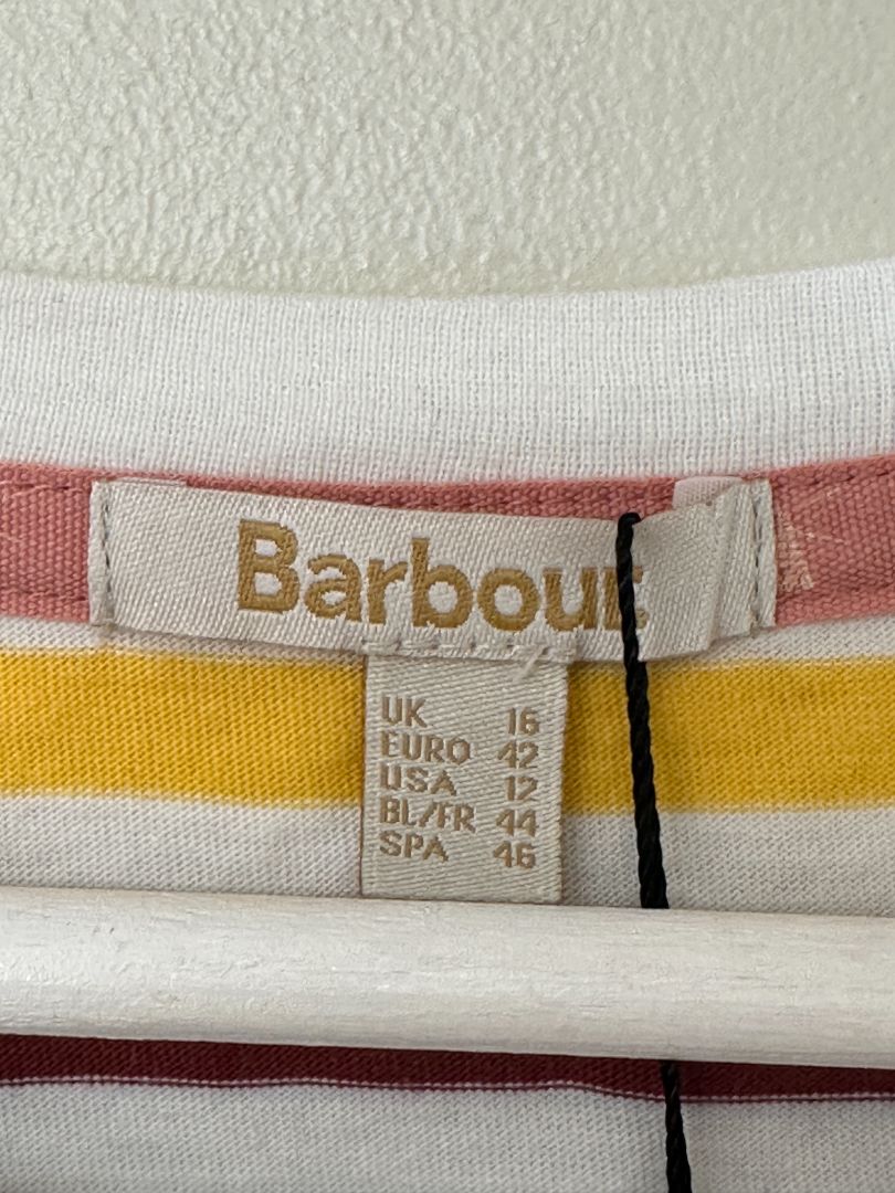 Barbour Multicoloured Saltwater Striped T-Shirt - Size 16