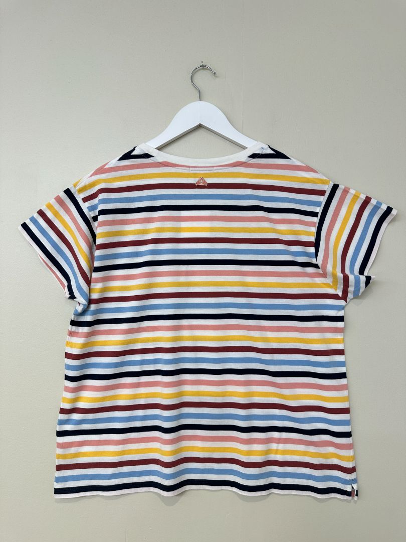 Barbour Multicoloured Saltwater Striped T-Shirt - Size 16