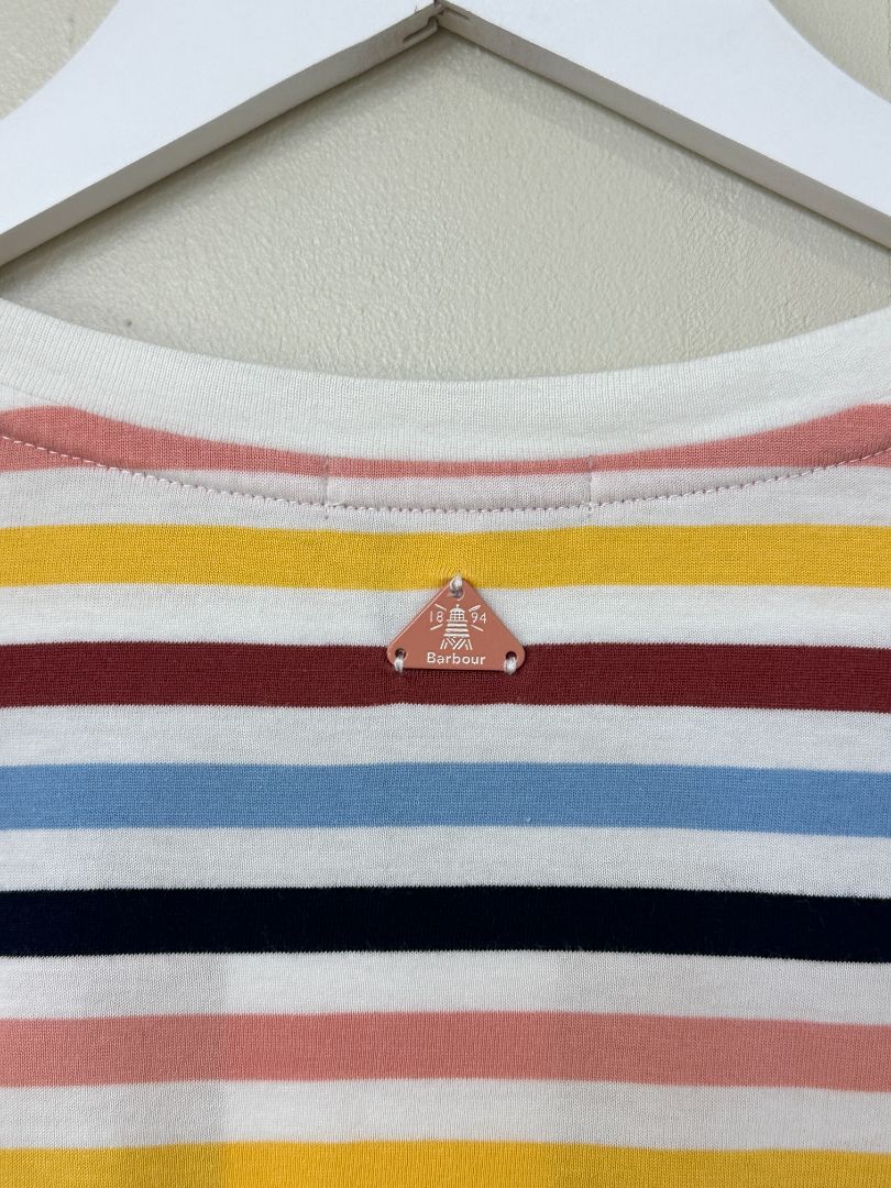 Barbour Multicoloured Saltwater Striped T-Shirt - Size 16