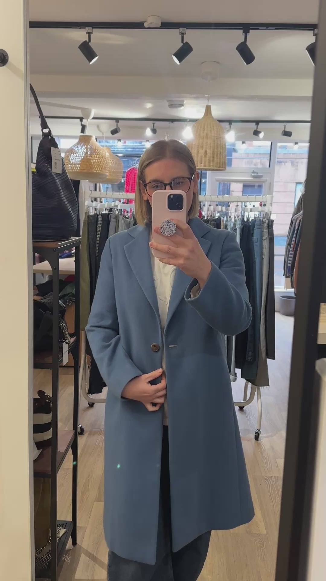 Mulberry Wool Cashmere Coat - 14